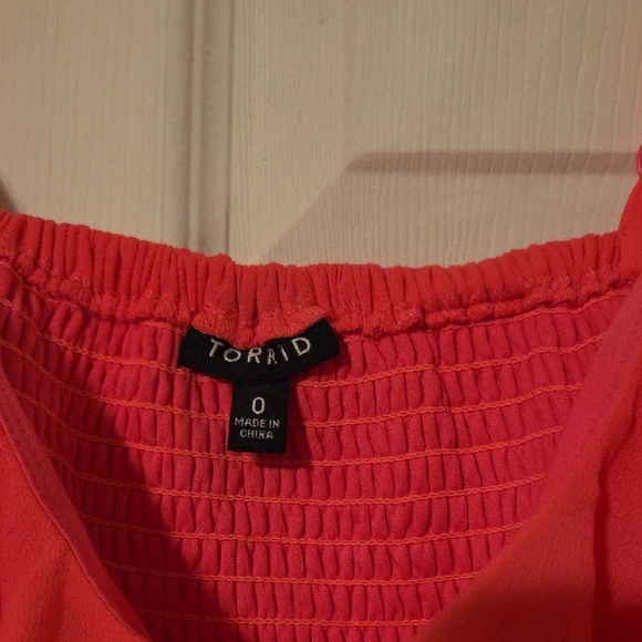 Torrid Pink Ruffle Dress - Picture 2 of 3